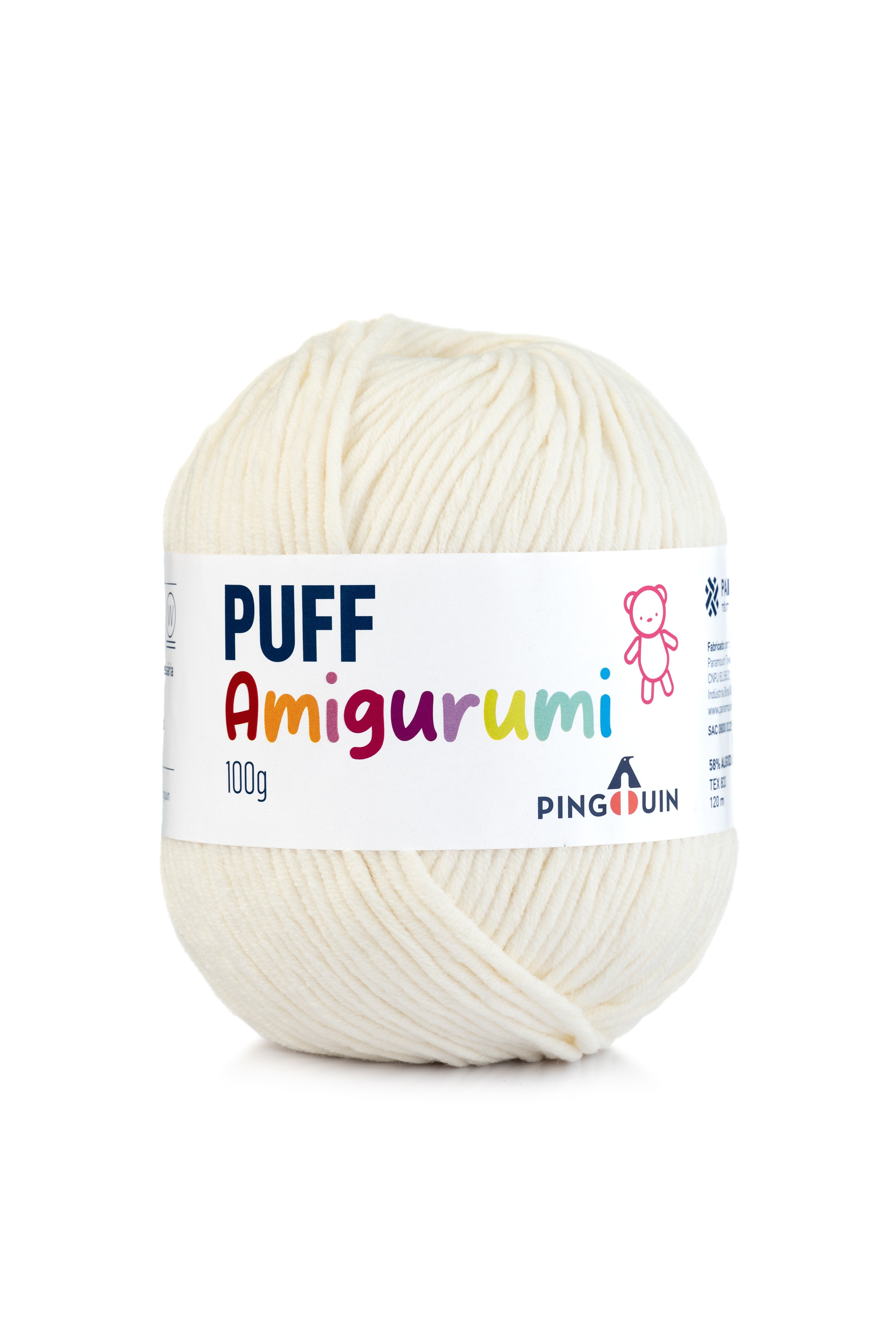 Fio Puff Amigurumi Pingouin 100g