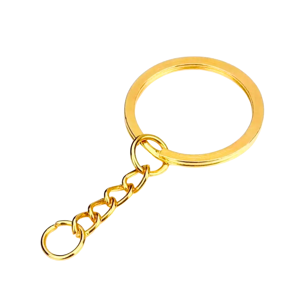 Argola Para Chaveiro C/ Corrente – 25mm (pct.c/10 un.)