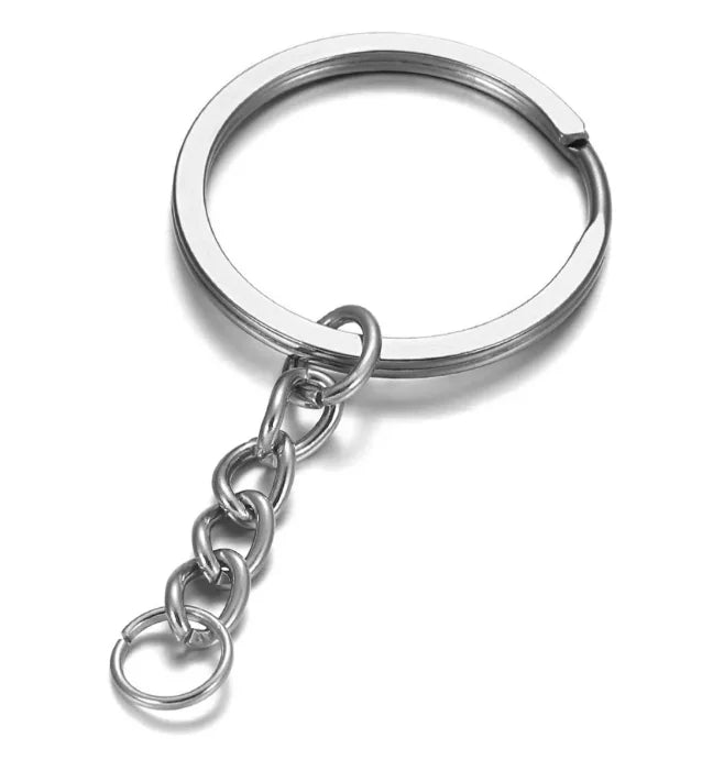 Argola Para Chaveiro C/ Corrente – 25mm (pct.c/10 un.)