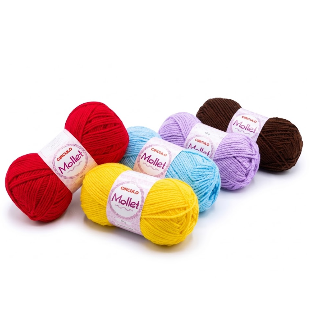 Promocional - Fio Mollet 40g - Pacote com 5 unidades Sortidas