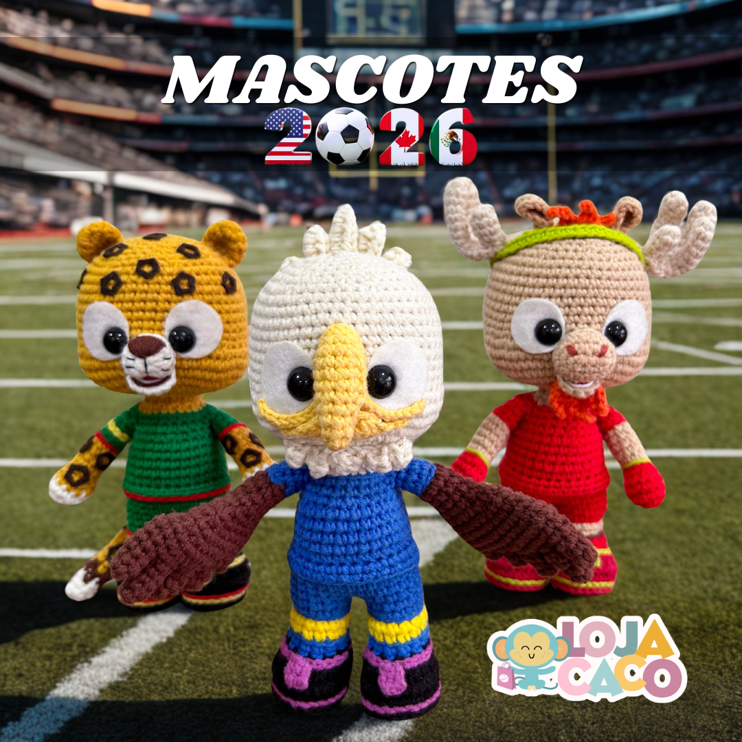 Amigurumis - Mascotes da Copa