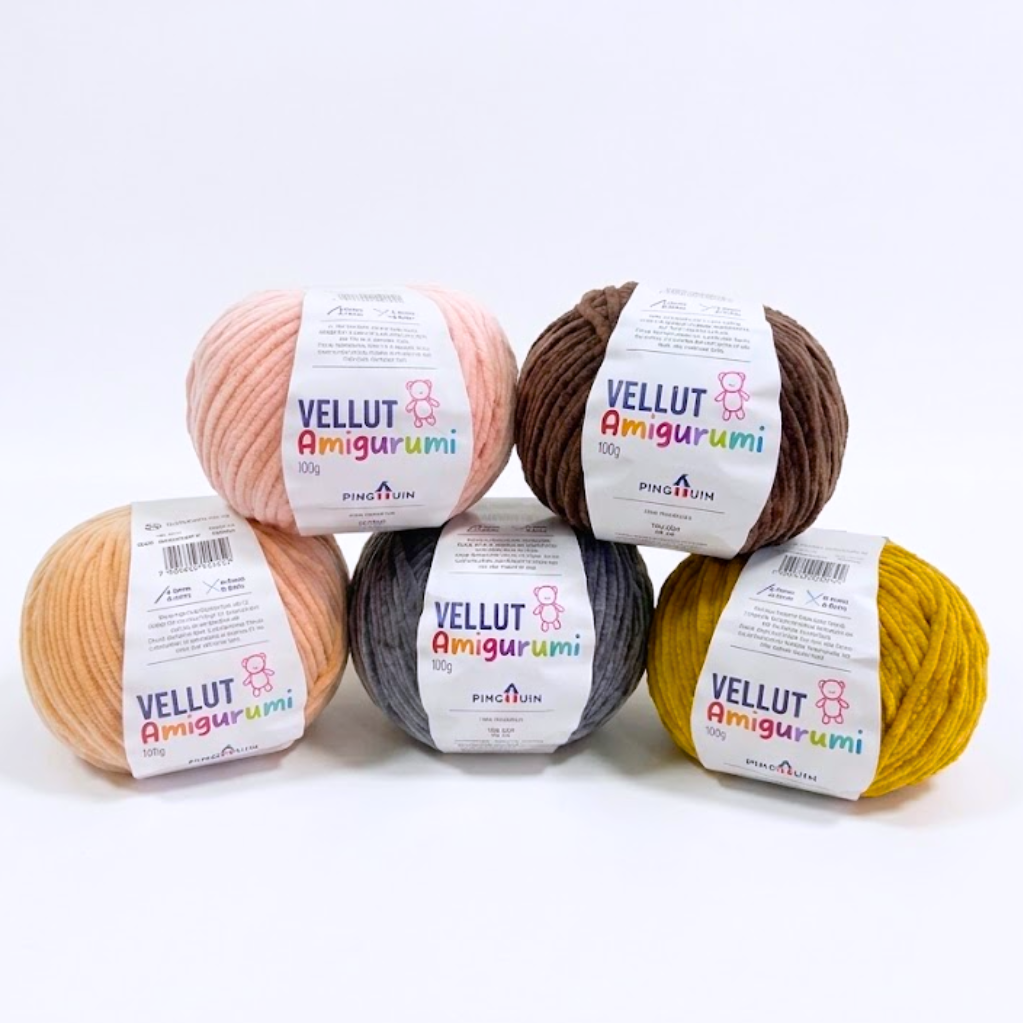 Promocional - Fio Vellut Amigurumi - Pacote com 5 unidades Sortidas